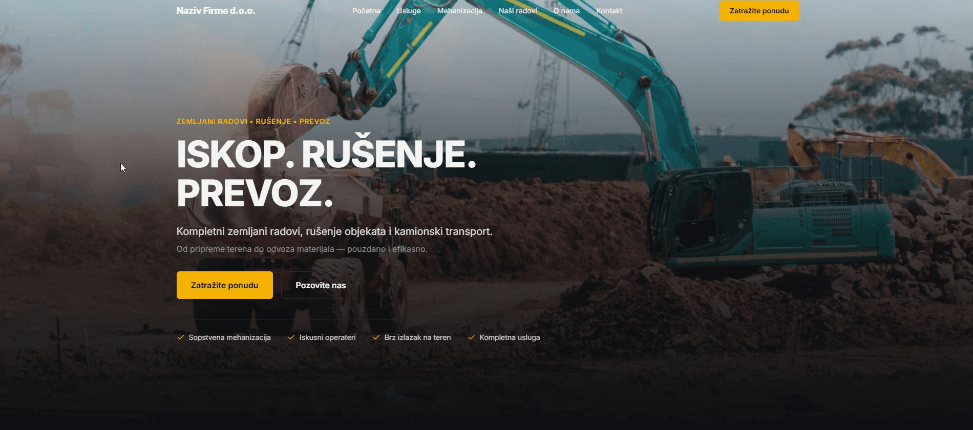 Iskop Website - Desktop